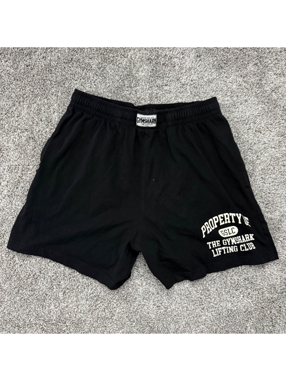 Gymshark Black Lifting Club Shorts Size M